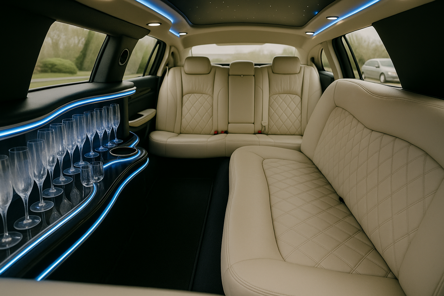 10 Passenger Lincoln Stretch Limousine exterior