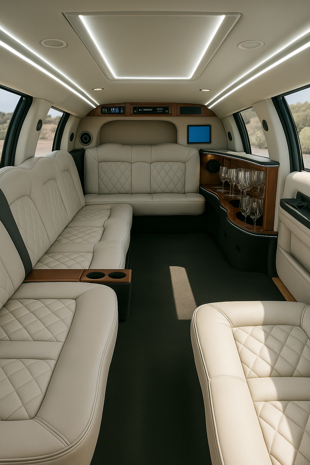 16 Passenger Limousine interior