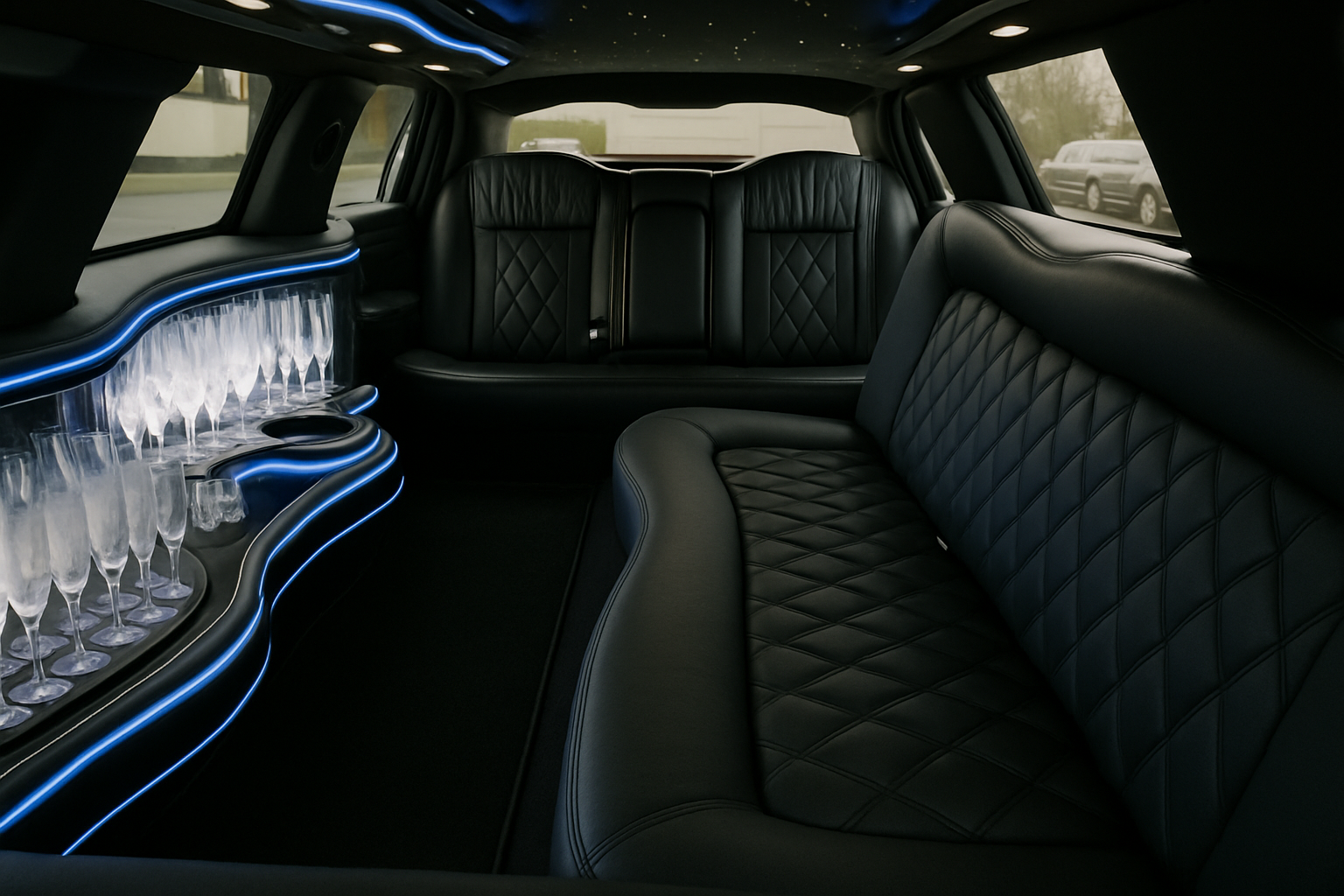 8 Passenger Limousine interior